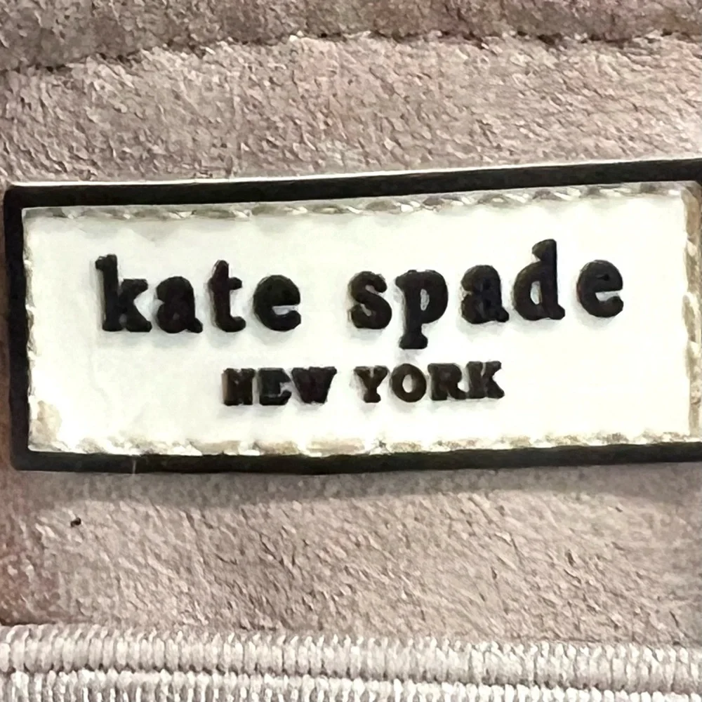 Kate Spade New York Lance Ruffle Trim Gray Taupe Slip On Sneakers Women’s 7